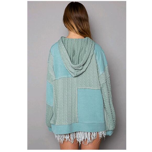 POL Cut Sew Oversized Pullover Hoodie - Picture 2 of 6